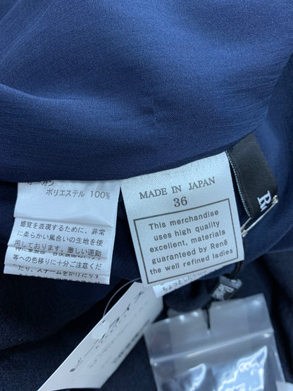 ルネ 5426167 ワンピース 36 ネイビー タック バルーン IT5I6Y42PTEX