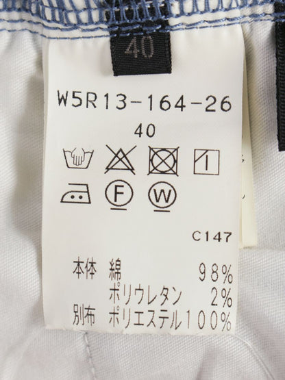 トゥービーシック W5R13-164-26 デニムパンツ 40 ブルー クロップド フリル IT36B84D8O1O