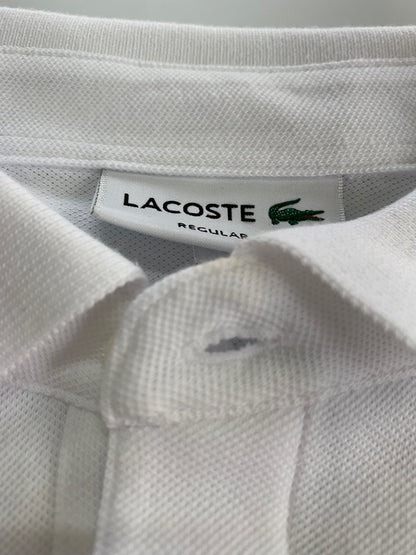 ラコステ レギュラーフィット ストレッチ パリポロシャツ (半袖) PH5522J 4-M ホワイト IT0GDK0ZRFA8