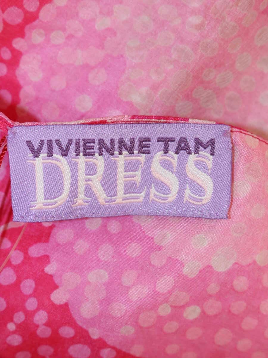 ヴィヴィアンタム DRESS 015-142261 ワンピース 0 ピンク ティアード シルク ITCUGU2ZOZBM