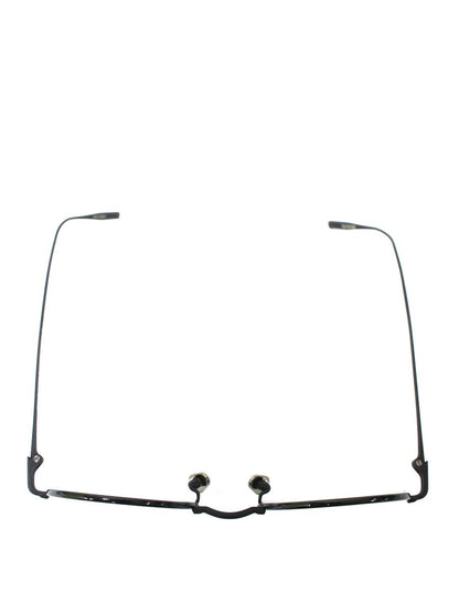 オージーバイオリバーゴールドスミス BIOLOGIST メガネ ブラック ラウンド ハーフリム メタルフレーム ITFWM7PM81BI