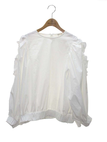 ヨリ YR2221-010SP ブラウス 38 ホワイト カットソー フリル ITGI22HFRG98