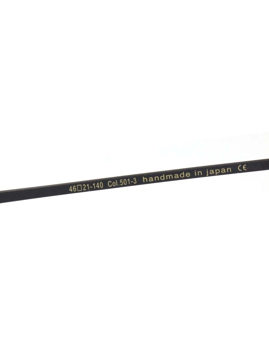 オージーバイオリバーゴールドスミス BIOLOGIST メガネ ブラック ラウンド ハーフリム メタルフレーム ITFWM7PM81BI