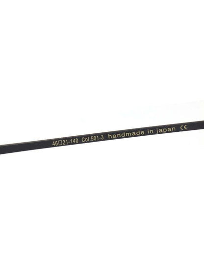 オージーバイオリバーゴールドスミス BIOLOGIST メガネ ブラック ラウンド ハーフリム メタルフレーム ITFWM7PM81BI