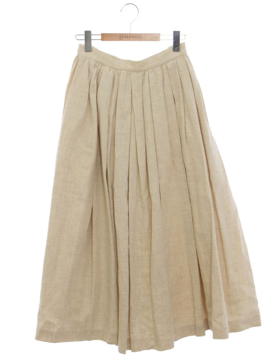 ヤエカ WRITE 90669 スカート S ベージュ リネン IT5FLOK5QITP