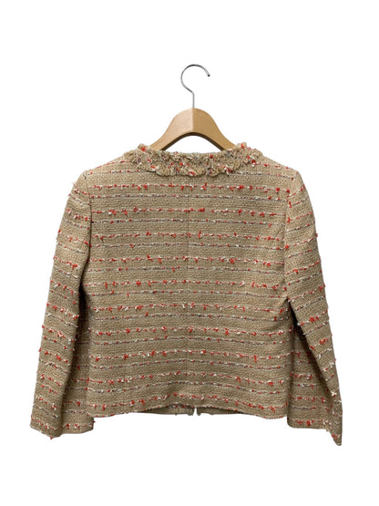 フォクシーブティック Tweed Jacket 38674 ジャケット 38 ベージュ ツイード ITLZNI9WTQL4