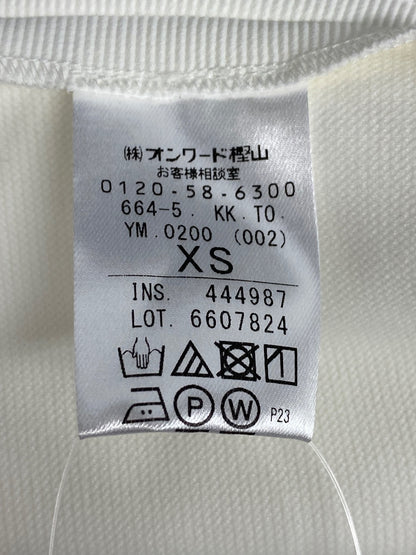 トッカ KKTOYM0200 ジャケット XS ホワイト ノーカラー リボン ITD8D7OHS9DC