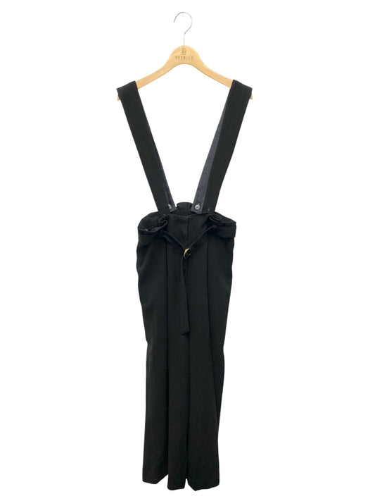 エムズグレイシー 016103 ワイドパンツ 40 ブラック サスペンダー ITGAXAHW9QIZ 【SALE】