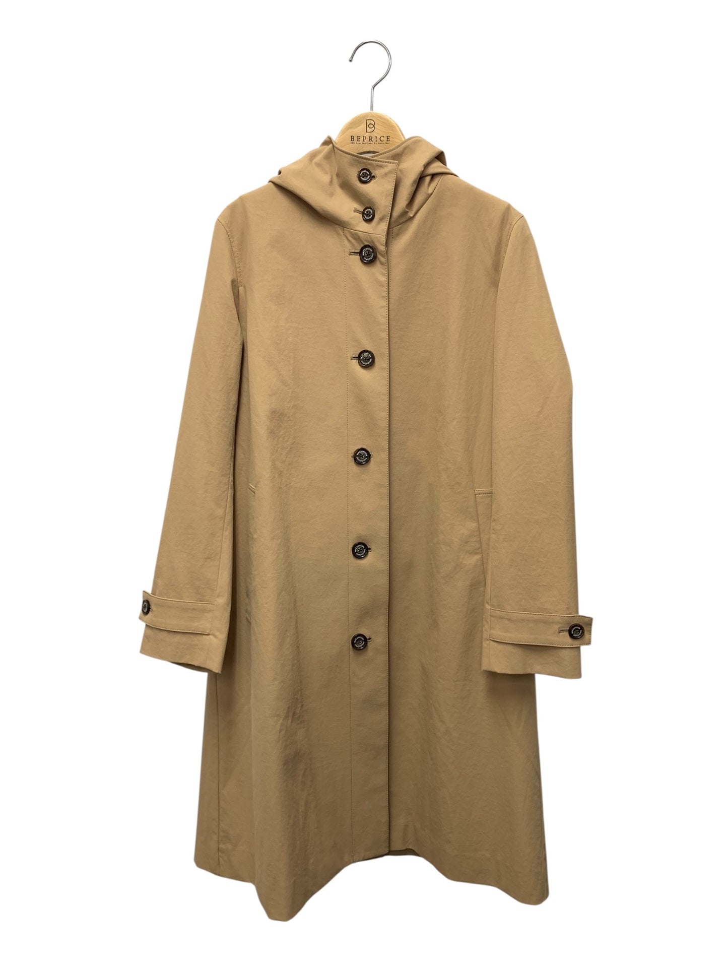 マッキントッシュフィロソフィー H5A27-506-40 コート 38 ベージュ タスランツイルフーデッドコート ITB4POUPP7G0