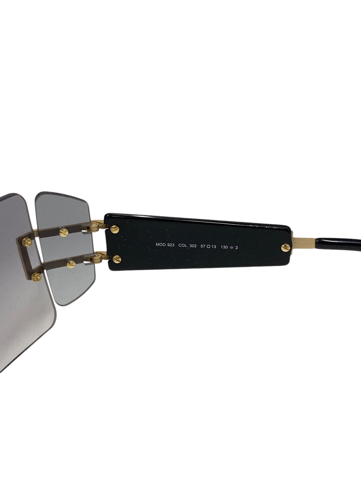 カザール MOD.923 サングラス ブラック リムレス スクエア ITAPVKUA4EAW