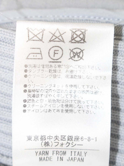 フォクシーブティック Cardigan compact Rib 40103 カーディガン 38 ブルー フロントジップ ITRN175HQIQS