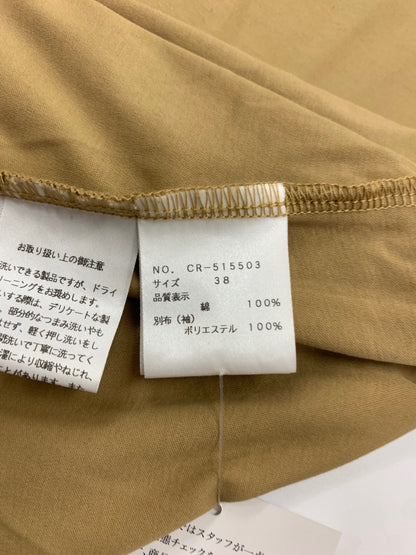 エムズグレイシー 515503 カットソー 38 ブラウン フリル パフスリーブ ITMY0MM7VAOM