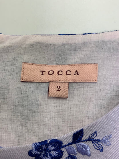 トッカ GA0200 ワンピース 2 ブルー 刺繍 花 ITQEXYWMZ3VO