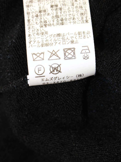 エムズグレイシー 518612 カーディガン 38 ブラック パール ITNAH0Y70EW8
