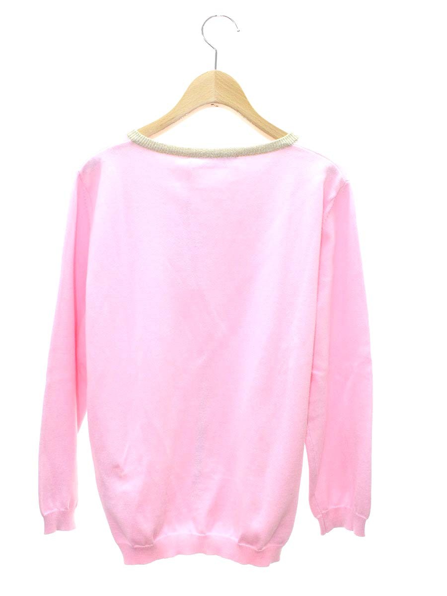 ブルーガール LQ0223308 カーディガン 46 ピンク フラワーモチーフ ITBMTNQYTX0G