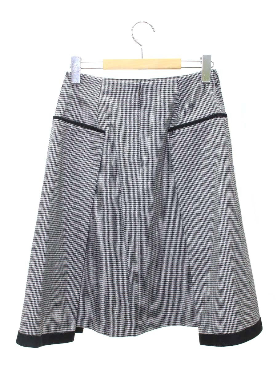 トゥービーシック W5S17-882-10 スカート 40 ホワイト/ブラック 千鳥格子 IT3BWV5NC5O0 【SALE】