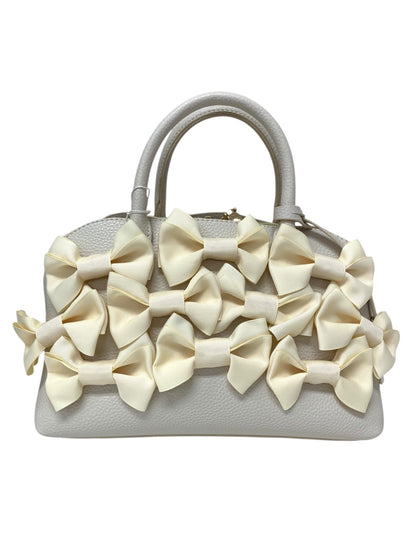 エムズグレイシー 094311 ハンドバッグ ベージュ フェイクレザー リボン ITNM61V378AW