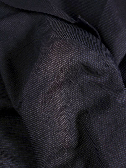 アクリス AJ-110 ワンピースコート ネイビー シルク ボーダー ITRYWJ5NRFG0 【SALE】