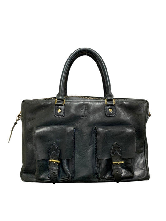 サンダスト モルペウス ブリーフケース ネイビー ビジネスバッグ レザー IT8DG6O6N328