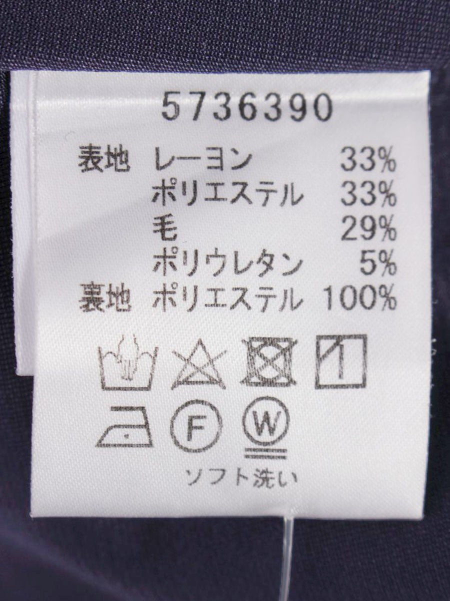 ルネ basic 5736390 ワンピース 36 ネイビー リボン フレア フリル IT44JS20IPO5