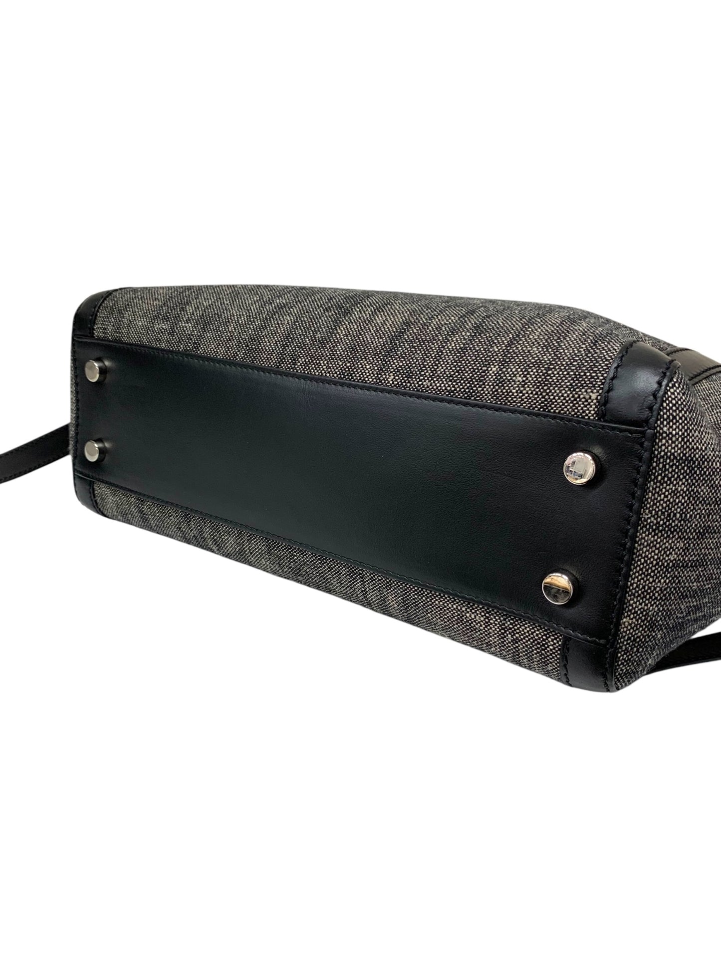 フォクシー トートバッグ ブラック サイドリボン キャンバス IT7O7B2D0WR8