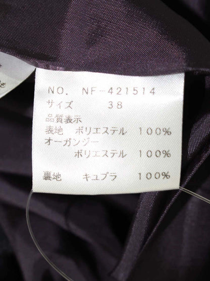 エムズグレイシー 421514 コート 38 パープル パールボタン IT4CZ7Y37RA8
