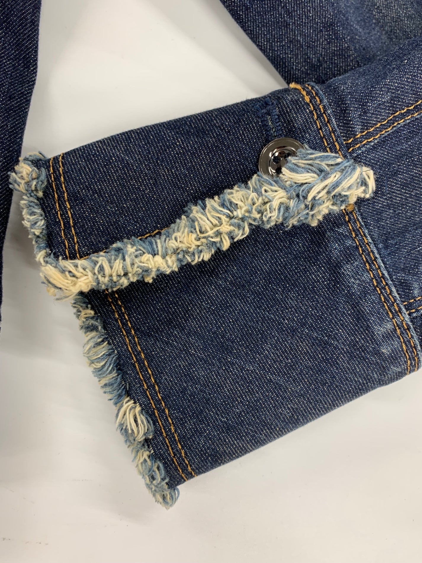 エムズグレイシー 224541 ジャケット 36 ネイビー デニム キルティングライナー付き ITGNLZCX4OHG