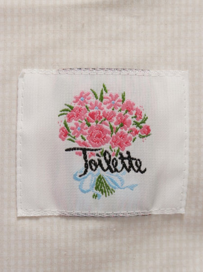 トワレ 353-243-100 ワンピース 3 ベージュ ギンガムチェック IT9VKL4OGO5U