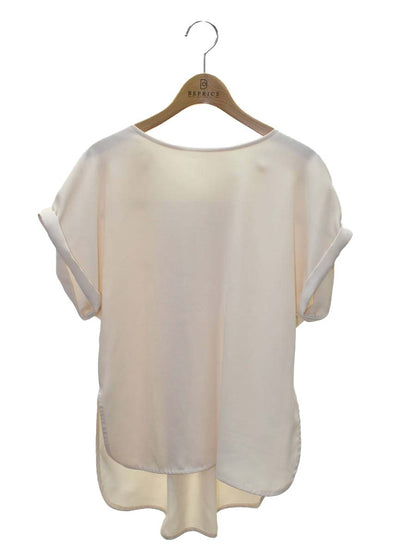 アダムエロペ GAH-0656-A 38 ベージュ フレンチスリーブ ブラウス ITU1UMBY3JG8