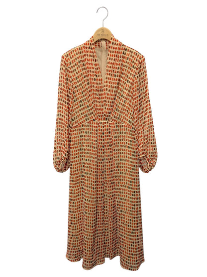 シビラ GBEID-50490 ワンピース L オレンジ シフォン ドット ITGHBXER56OG