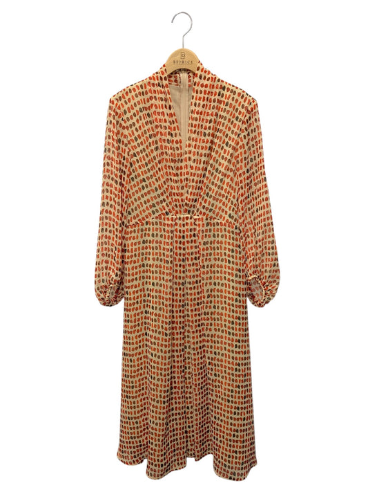 シビラ GBEID-50490 ワンピース L オレンジ シフォン ドット ITGHBXER56OG