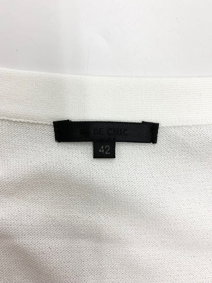 トゥービーシック W5F09-169-02 カーディガン 42 ホワイト ロング ITQAPUM83QA2