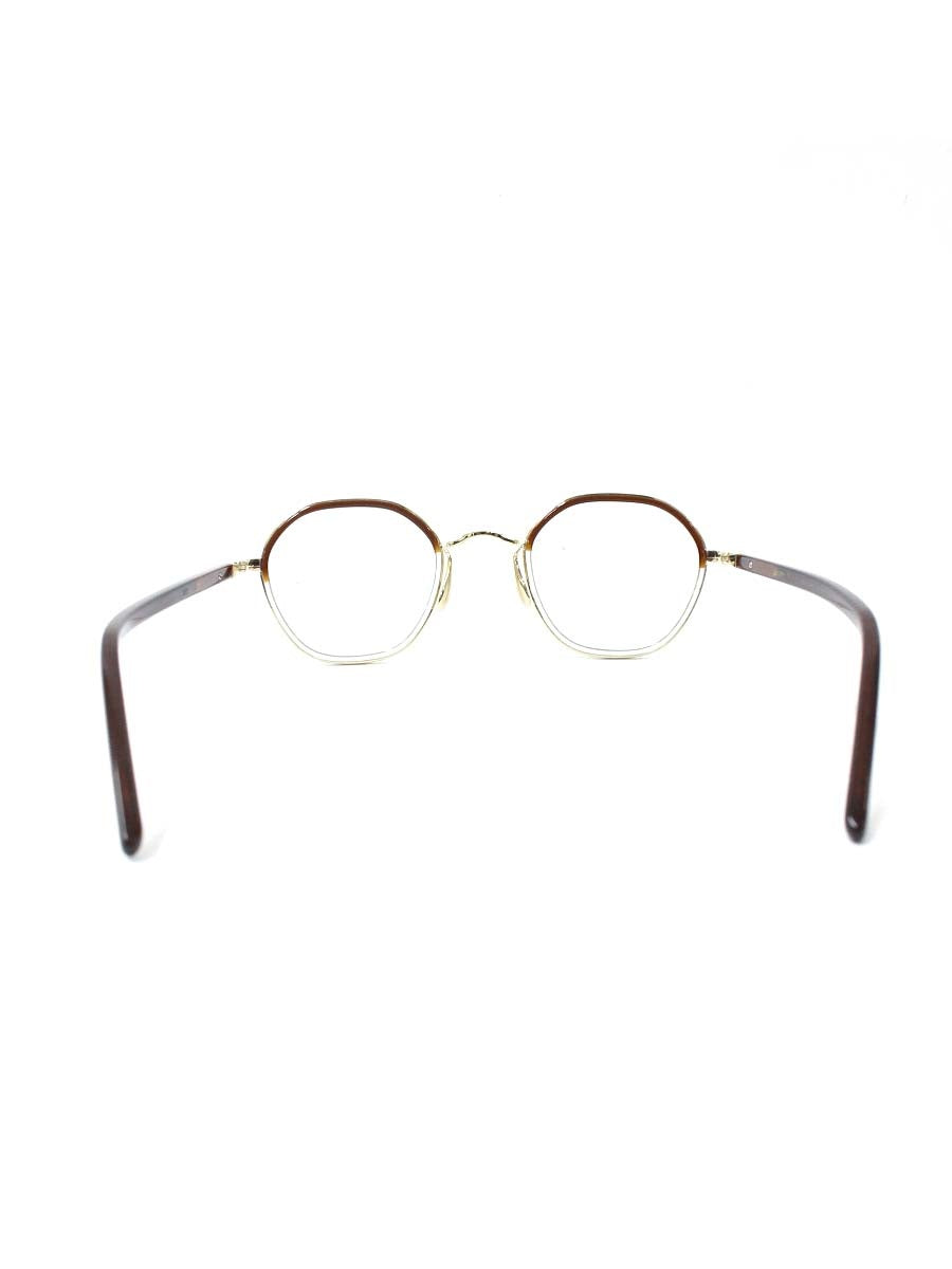 ayame（アヤメ） HEX メガネ ブラウン コンビフレーム フルリム スクエア ITB1C6VSEX8G