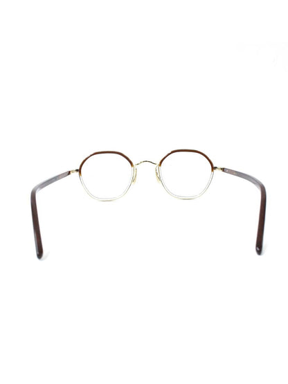 ayame（アヤメ） HEX メガネ ブラウン コンビフレーム フルリム スクエア ITB1C6VSEX8G