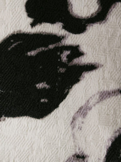 エムズグレイシー 0598 スカート 38 ホワイト フラワーモチーフ 水彩画風 ITAFOX8A7LQA