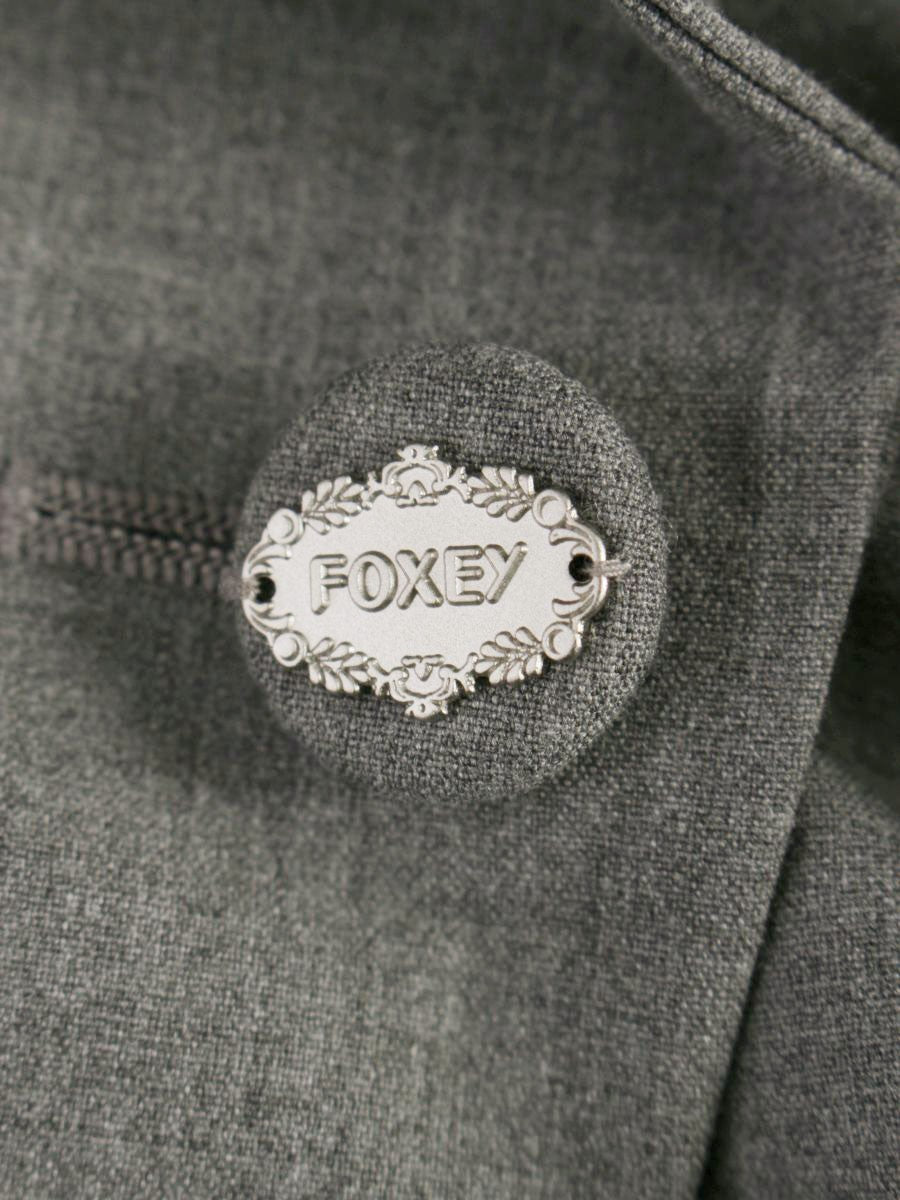 フォクシーニューヨーク ジャケット タキシード 33175 40 グレー ITA9SL7NPE1C