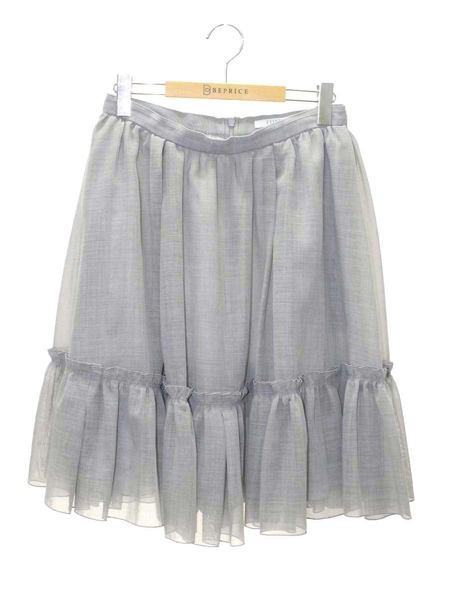 フォクシーブティック Skirt Ruffles 40311  スカート 40 グレー ITGL41P0M5GC