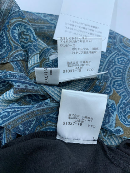 マッキントッシュロンドン G5J02-803-78 ワンピース 38 ブルー インナー付き ITNOEL7CK6C2