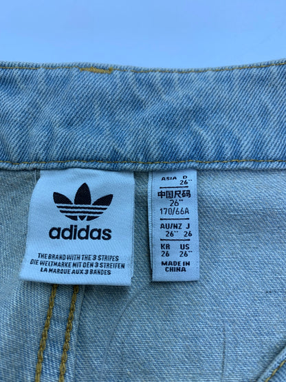 アディダス Adilenium Season 3 Zip Washed Denim Pants JX9210 26 ブルー ITGMEDN8D29L