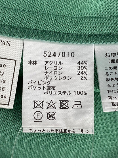 ルネ 5247010 ワンピース 36 グリーン パール スタンドネック ITVAUDR5I2YO 【SALE】