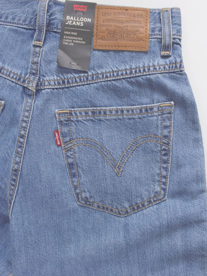 リーバイス PC9-85787-0000 デニムパンツ 25 ブルー プリーツ IT1ZU3C3KHBS