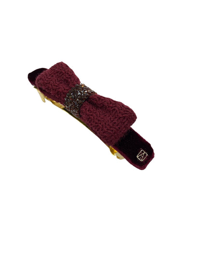 アレクサンドルドゥパリ バレッタ レッド リボン ラインストーン ニット ITJW21YXILWO 【SALE】