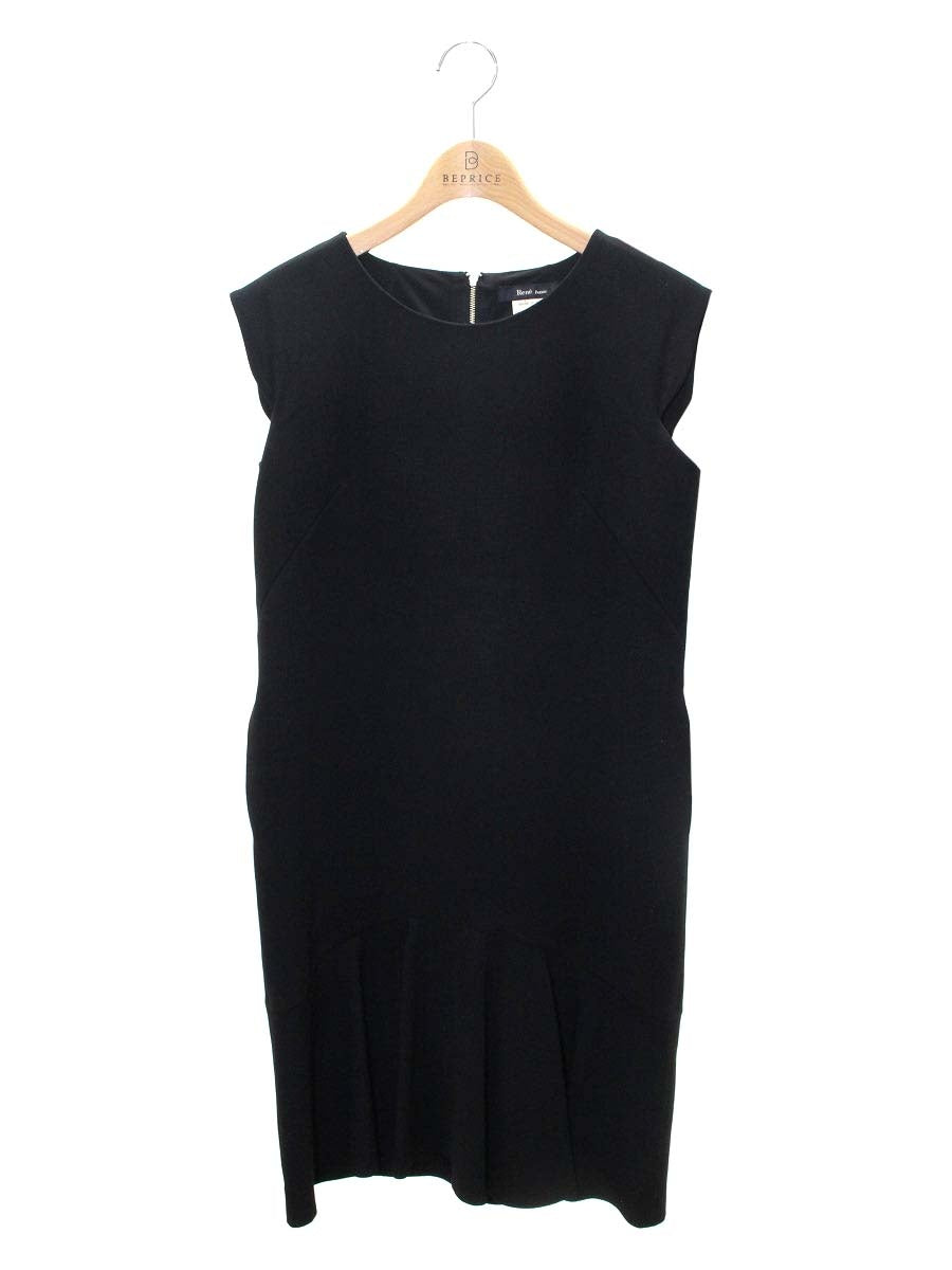 ルネ basic 5616180 ワンピース 34 ブラック カメリアバックジップ IT7L5HN746CK 【SALE】
