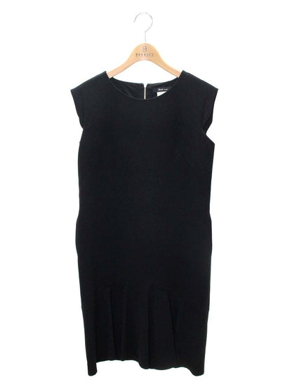 ルネ basic 5616180 ワンピース 34 ブラック カメリアバックジップ IT7L5HN746CK 【SALE】