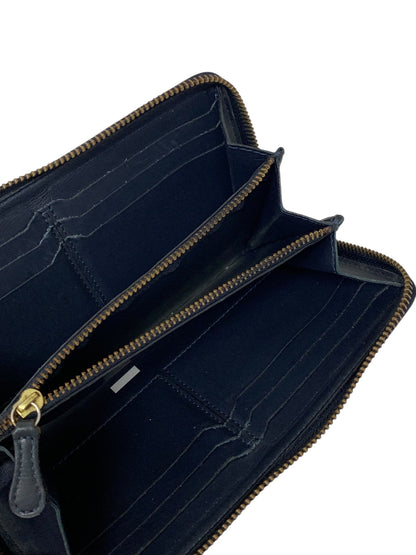 フェリージ 長財布 ブラック クロコ 型押し ジップ ITC6ZQ1QVCO0