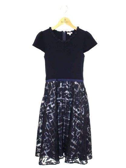 トッカ CKRTOLS0051 ワンピース XS ネイビー フラワーモチーフ ITGTVGQ62SHO
