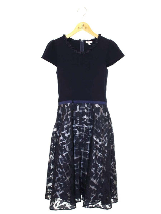 トッカ CKRTOLS0051 ワンピース XS ネイビー フラワーモチーフ ITGTVGQ62SHO