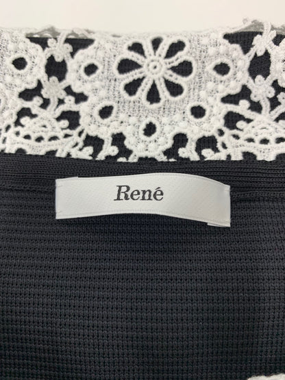 ルネ Knit Coat 6512160 コート 38 ブラック ITJ60G8QAWXT