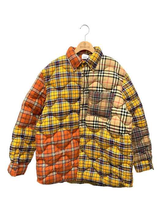 バーバリー 4559823 M マルチカラー コントラストチェック キルティング ダウンジャケット ITJ0TJEX8K76