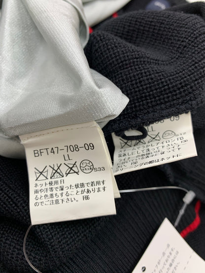 バーバリーゴルフ BFT47-708-09 ニット LL ブラック Vネック インナー付き ITFANWEFFNT8